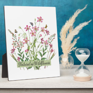 Natural as Wildflowers - Vintage - Plaque