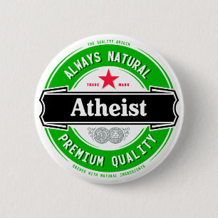 Natural Atheist 6 Cm Round Badge