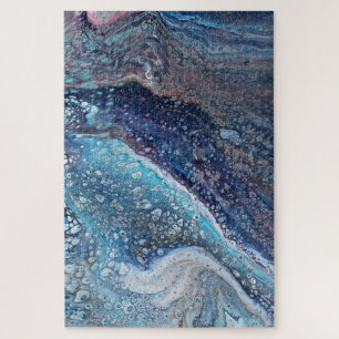 Natural Attraction 2 Blue Geode Abstract Puzzle