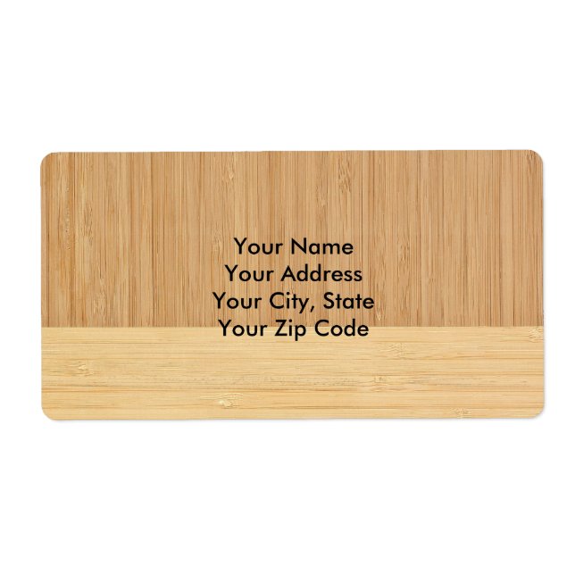 Natural Bamboo Border Wood Grain Look (Front)