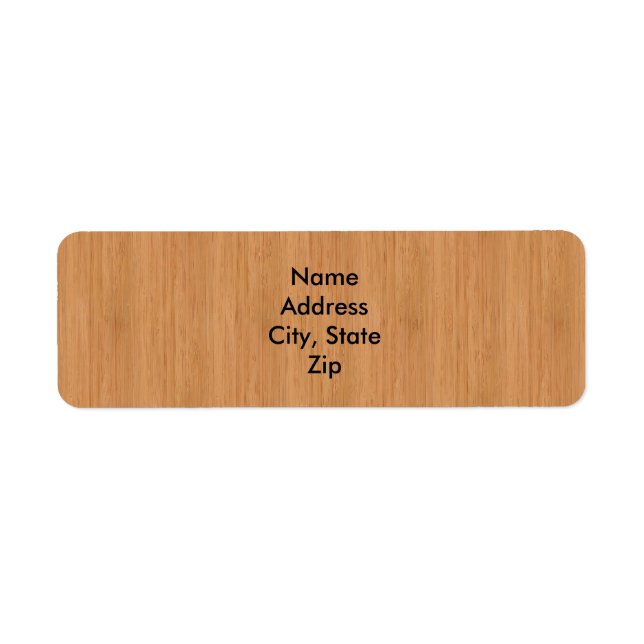 Natural Bamboo Wood Grain Look (Front)