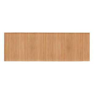 Natural Bamboo Wood Grain Look Name Tag