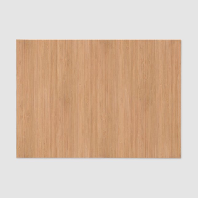 Natural Bamboo Wood Grain Look Tissue Paper (Front)