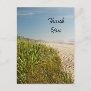Natural Beach Thank You Postcard