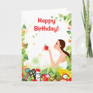 Natural Beauty Birthday Card
