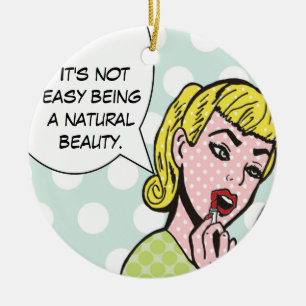 Natural Beauty Comic Book Ornament
