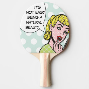 Natural Beauty Comic Book Ping Pong Paddle
