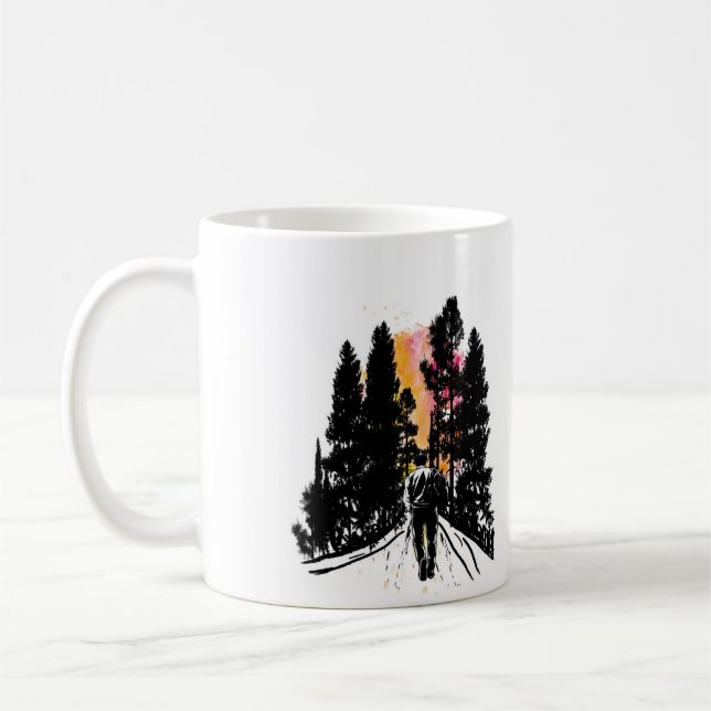 natural beauty enjoy walk coffee mug (Left)