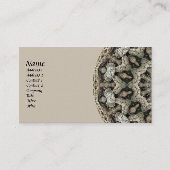 Natural Beauty Kaleidoscope Business Card (Front)