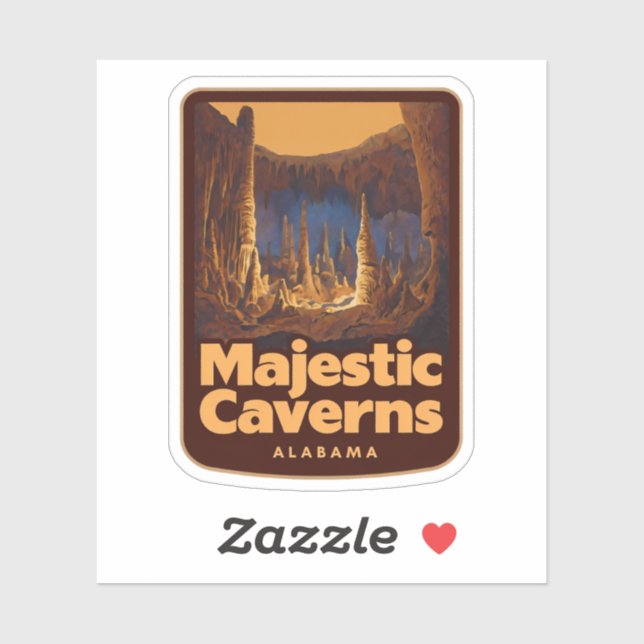 Natural Beauty of Majestic Caverns-Alabama (Sheet)