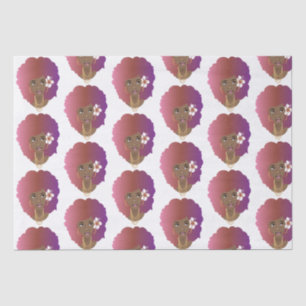 Natural Beauty, Purple Afro Tissue Paper
