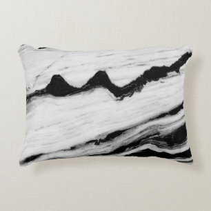 natural black and white marble texture, luxurious  decorative cushion
