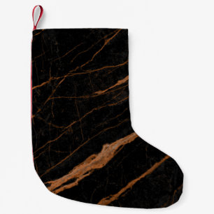 natural black emperador marble texture background small christmas stocking