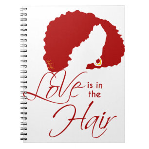 Natural Black Hair   Love is in the Hair Notebook