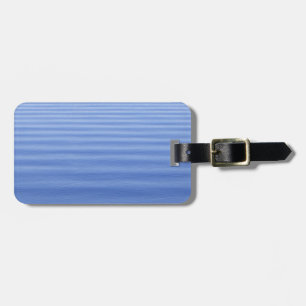 Natural Blue Rippled Water Luggage Tag
