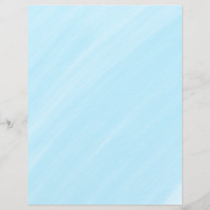 Natural Blue Watercolor Scrapbooking Paper