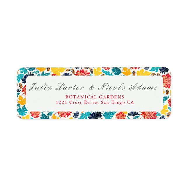 Natural Blue Yellow Watercolor Sunflowers Wedding (Front)