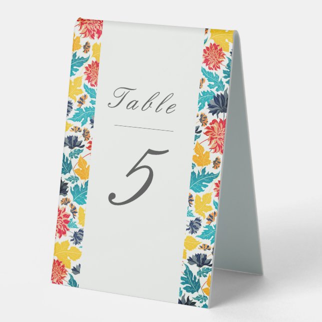 Natural Blue Yellow Watercolor Sunflowers Wedding (Front)