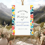 Natural Blue Yellow Watercolor Sunflowers Wedding Poster<br><div class="desc">Beautiful Invitation to celebrate Special occasions and festivals comes with digital and E-invitation as per your request. We would love to replicate our designs to make multiple products like rsvp cards, labels envelopes, and more. Customisation is available for ready to print on request at info@shamaurcreatif@gmail.com Look Forward to hearing from...</div>