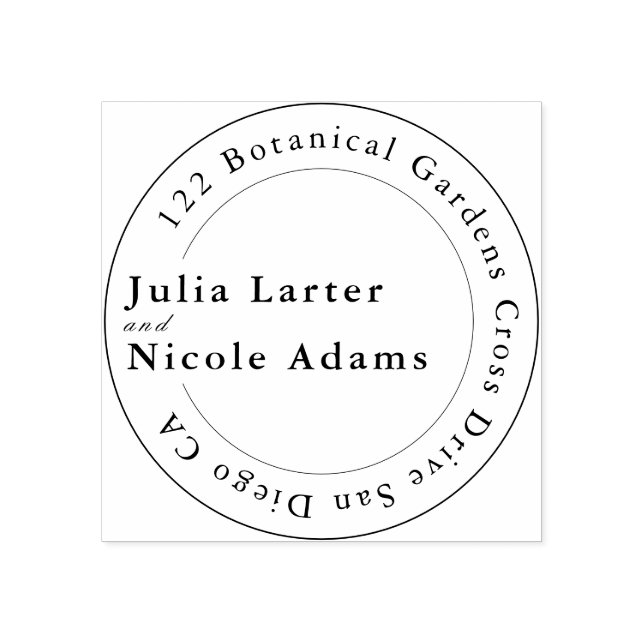 Natural Blue Yellow Watercolor Sunflowers Wedding Rubber Stamp (Imprint)