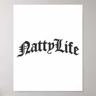 Natural Bodybuilding All Natty Life Gym  Poster