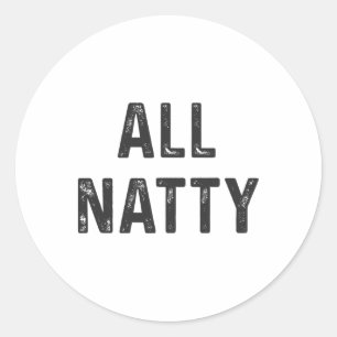 Natural Bodybuilding Funny Body Builder All Natty Classic Round Sticker
