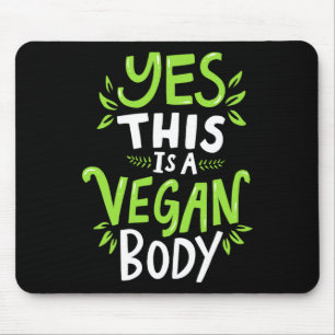 Natural Bodybuilding Vegan Fitness Mouse Mat