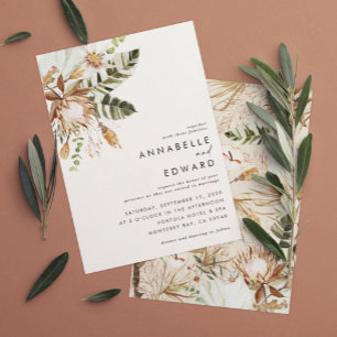 Natural bohemian botanical modern elegant foliage