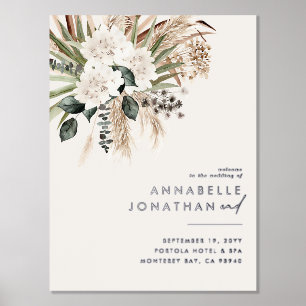 Natural bohemian botanical modern elegant foliage foil prints