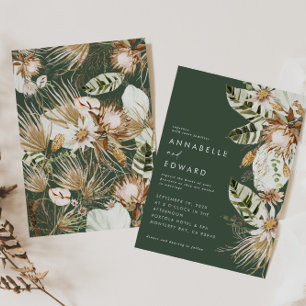 Natural bohemian botanical modern elegant green