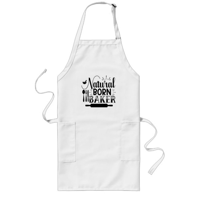 Natural Born Baker Long Apron (Front)