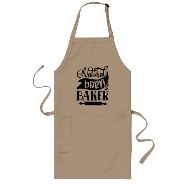 Natural Born Baker Long Apron (Front)