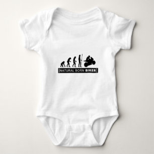Natural born biker baby bodysuit