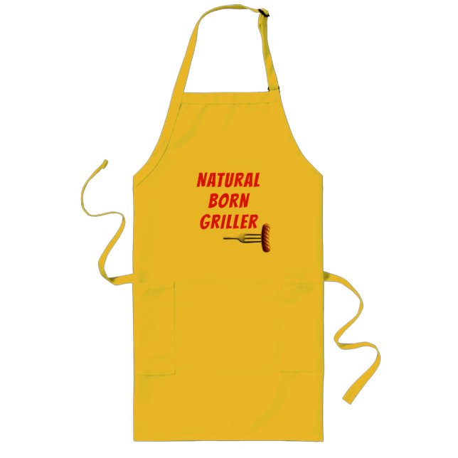Natural Born Griller Long Apron (Front)