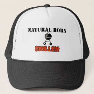 Natural born griller trucker hat