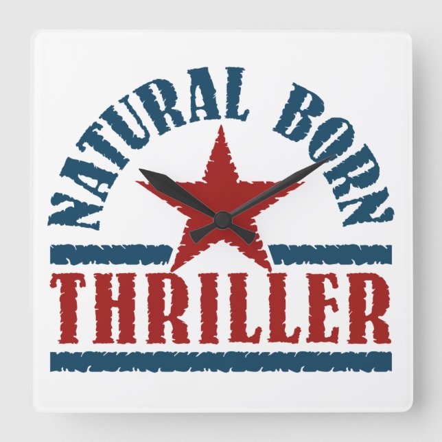 Natural Born Thriller custom wall clock (Front)
