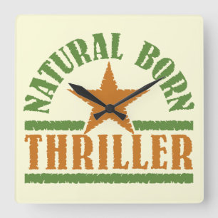 Natural Born Thriller custom wall clock