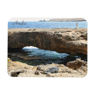 Natural Bridge in Aruba, photography, magnet