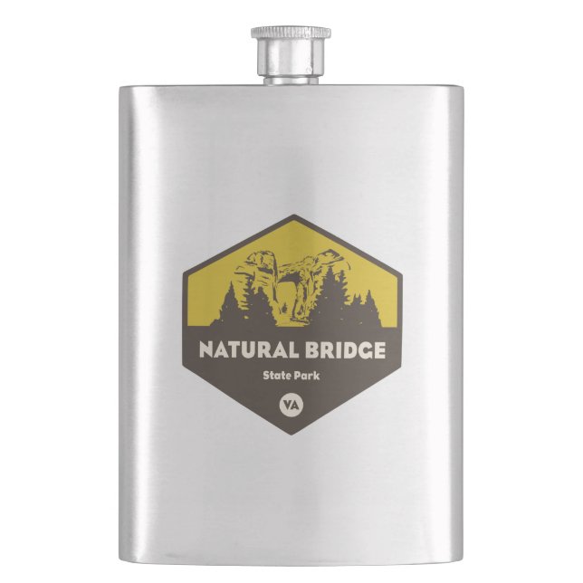 Natural Bridge State Park, Virginia Hip Flask (Front)