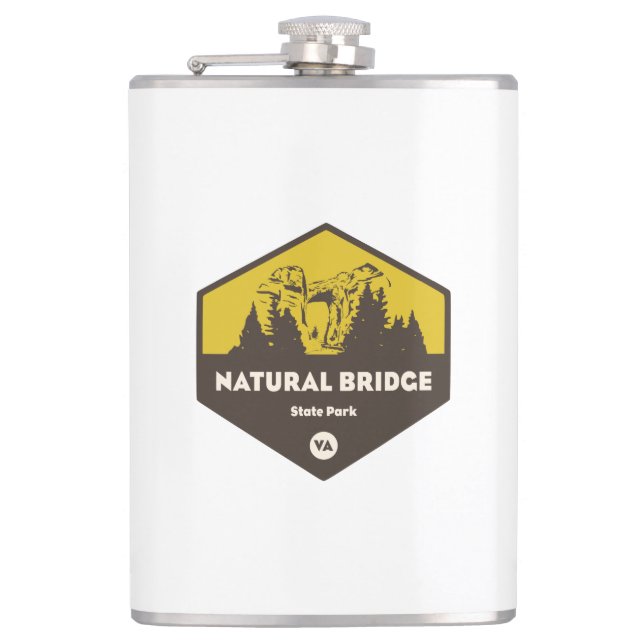 Natural Bridge State Park, Virginia Hip Flask (Front)