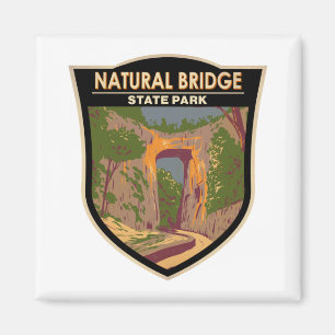Natural Bridge State Park Virginia Vintage  Magnet
