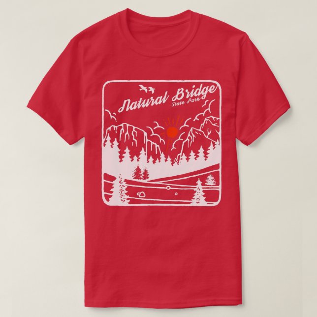 Natural Bridge State Resort Park Kentucky Modern C T-Shirt (Design Front)