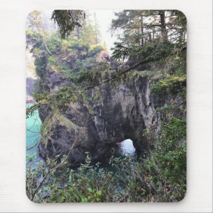 Natural Bridge, Thunder Rock Cove, Oregon Mouse Mat