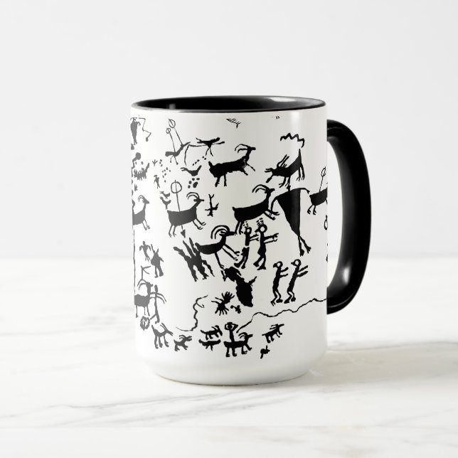 Natural Bridges Petroglyph Panel Mug (Front Right)
