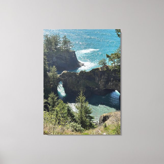 Natural Bridges - Southern Oregon Coast Canvas Print (Front)