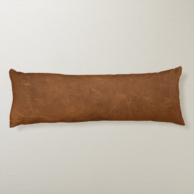Natural Brown leather look Body Cushion (Back)