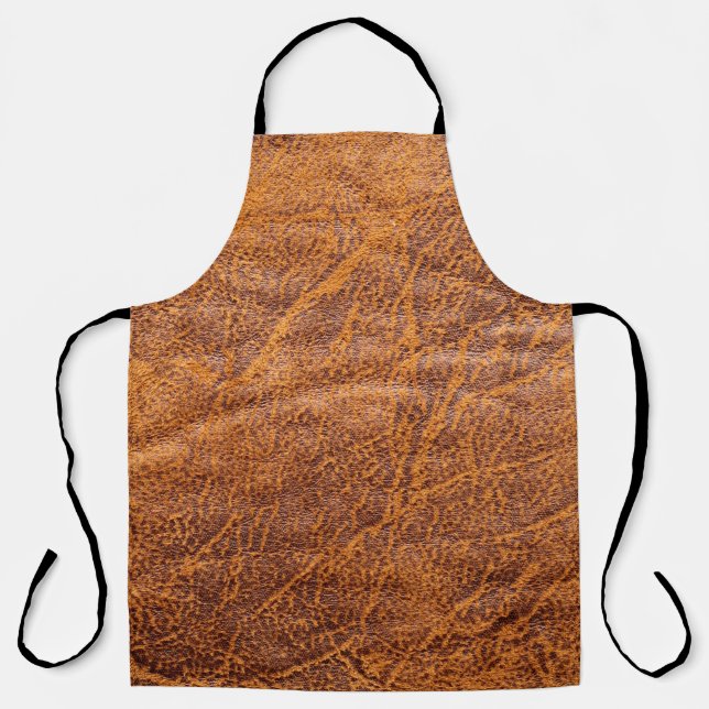 Natural brown leather texturetexture, leather, ski apron (Front)