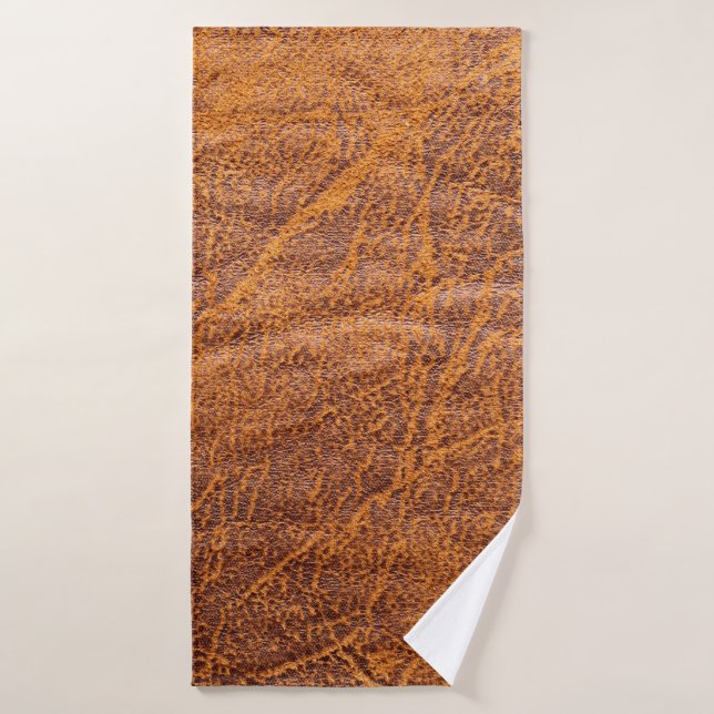 Natural brown leather texturetexture, leather, ski bath towel (Bath Towel)