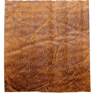 Natural brown leather texturetexture, leather, ski shower curtain