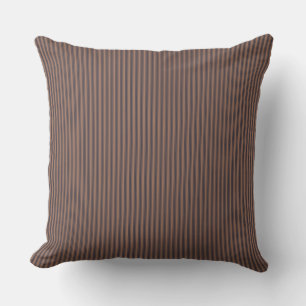Natural Brown Ticking Stripe Cushion